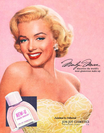 Whether Marilyn actually wore the makeup we're not sure find out more 